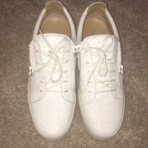 Giuseppe Zanotti White Snakeskin sneakers
